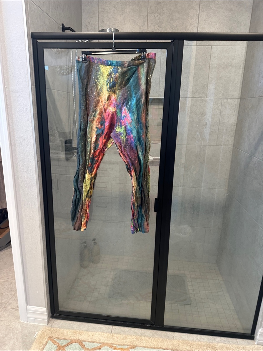 bryn Walker Multicolor Metallic Straight Leg Pants